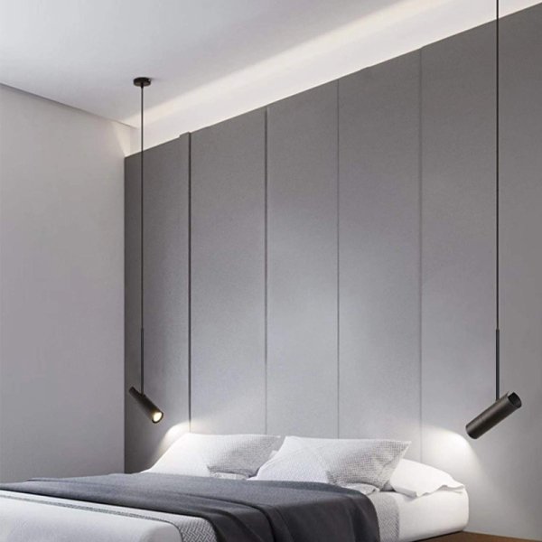 【リーズナブル】【IANLOV】LEDモダン・スポットペンダントライト 1灯 ゴールド/ブラック (D60×H200mm)