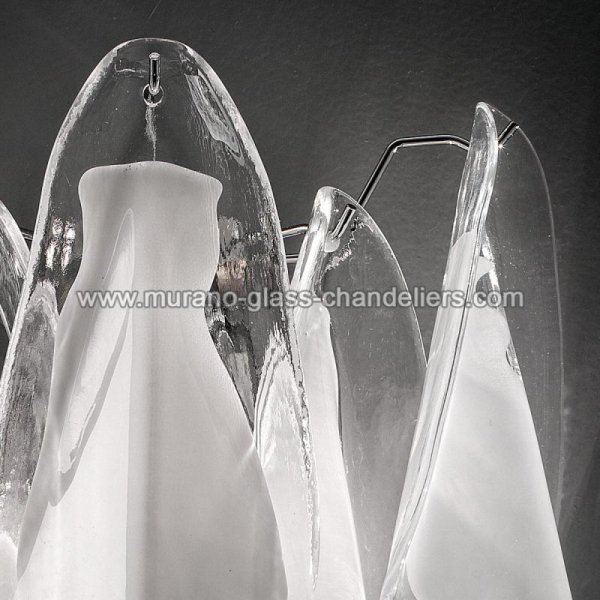 【MURANO GLASS CHANDELIERS】イタリア・ヴェネチアンガラスウォールライト2灯「LAURYN」（W300×H300mm）