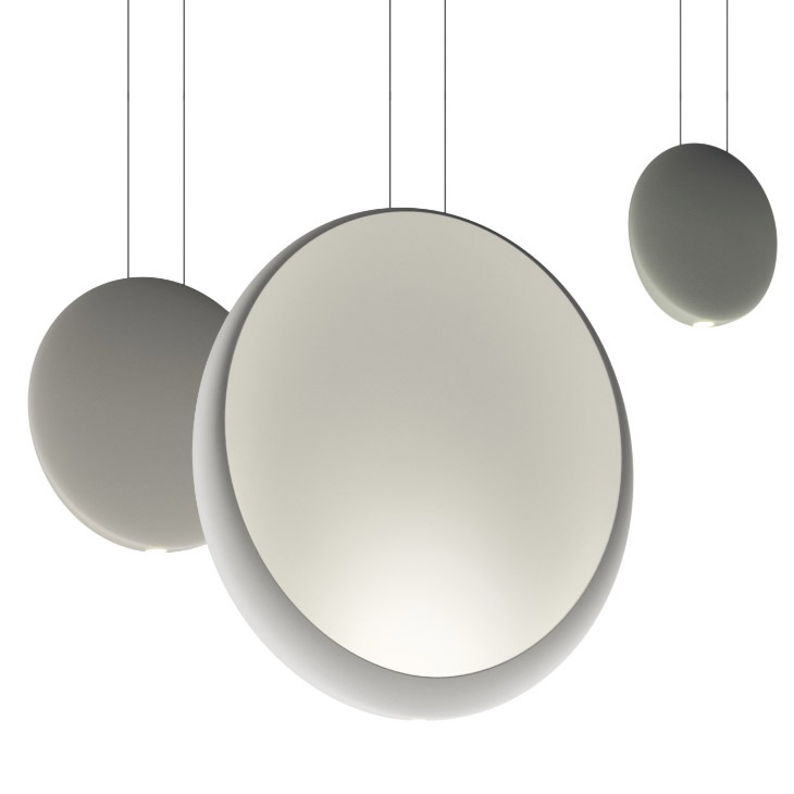 【Vibia】スペイン・LEDペンダントライト「Cosmos」ダークブラウン（W190×D40mm）