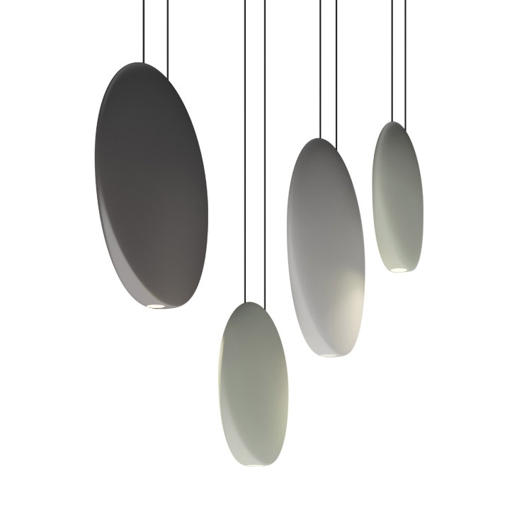 【Vibia】スペイン・LEDペンダントライト「Cosmos」ダークブラウン（W190×D40mm）