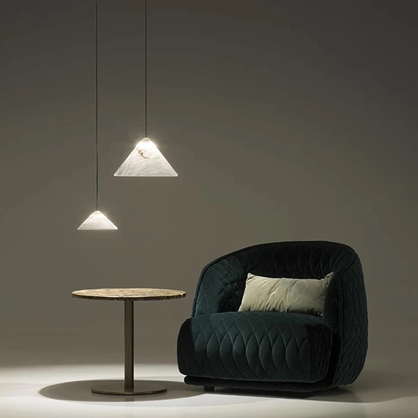 デザイン照明　モダン　大理石ペンダントライト　4色・Dタイプ（φ200／300mm）