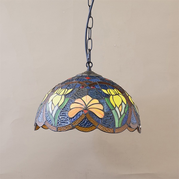 ティファニー ペンダントランプ 726 ブルー・1灯(φ300×H210mm)