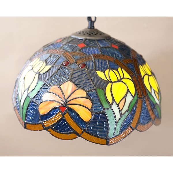 ティファニー ペンダントランプ 726 ブルー・1灯(φ300×H210mm)