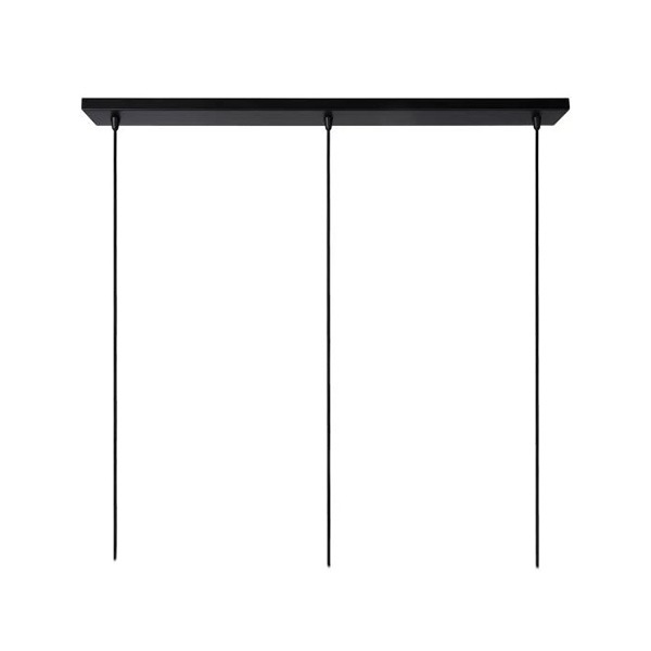 【LUCIDE】ベルギー　デザイン照明　シーリングペンダントライト「NOLAN」Black　3灯（φ240×H192mm）