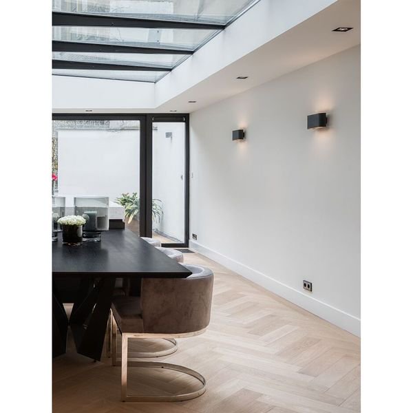 【MARETTI】オランダ・LEDウォールライト「HICKS」1灯 GOLD（W265×D90.5×H124mm）