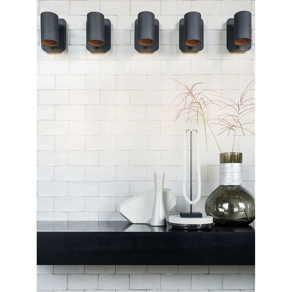 【MARETTI】オランダ・ウォールライト「TRIBE」1灯 BLACK（W120×H160mm）