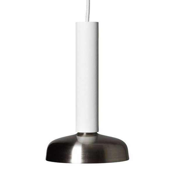 【Pholc】「Blend pendant LED, white - nickel」ペンダントライト　ホワイト-ニッケル（Φ90×H160mm)