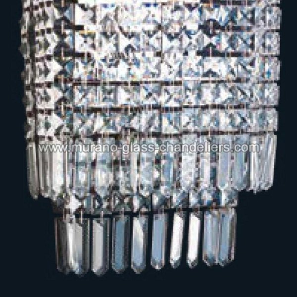 【MURANO GLASS CHANDELIERS】イタリア・ヴェネチアンガラスウォールライト2灯「ALISTAR」（W260×H380mm）