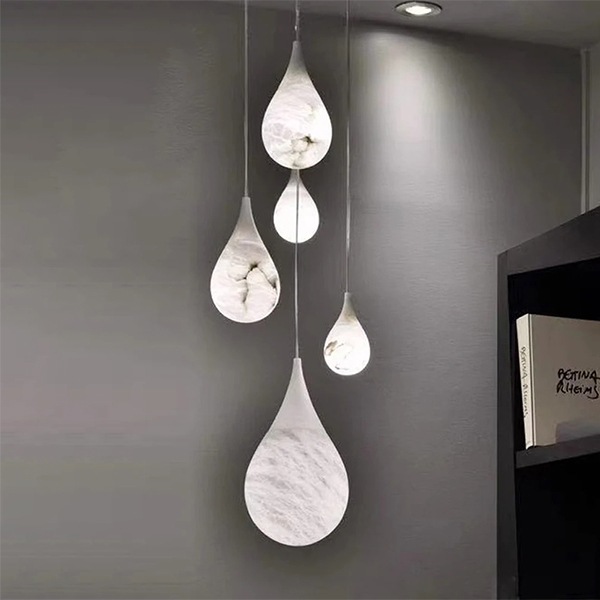 デザイン照明 モダン 大理石ペンダントライト 4色・Eタイプ(φ100/150/200mm)