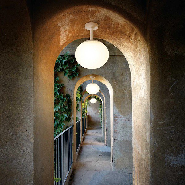 【Bover】 スペイン・アウトドア インテリア照明「Elipse PF／30 Outdoor」White (Φ300×H389mm)