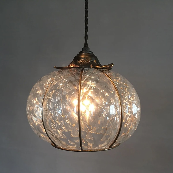ヴェネチアンガラス・ペンダントライト クリア（Φ200×H180mm） | EL JEWEL