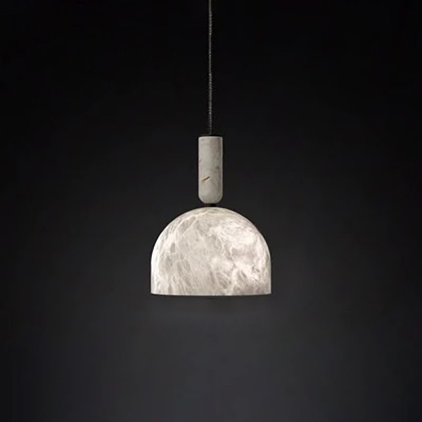 デザイン照明　モダン　大理石ペンダントライト　4色・Fタイプ（φ120／180mm）