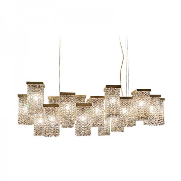 シャンデリア JCTELNIY】モダンシャンデリア 20灯（L1500mm×W500mm×H480mm） | EL JEWEL