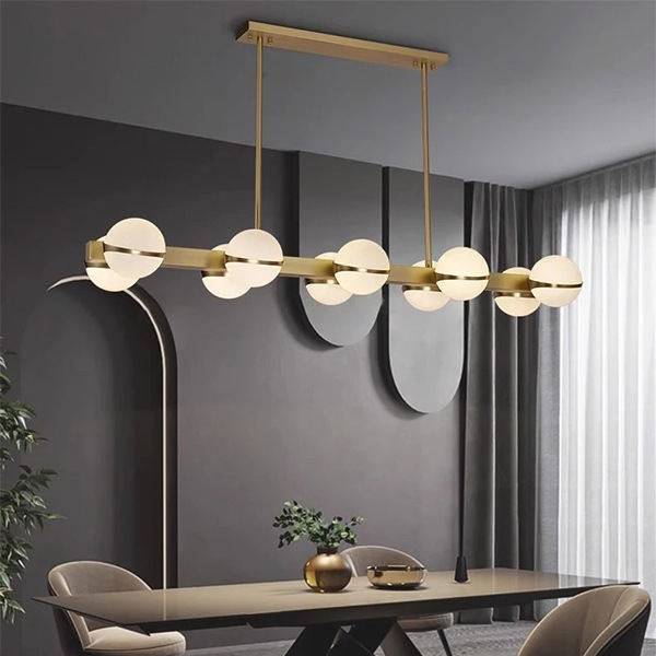 ガラスボールシェード照明　シーリングペンダントライト　ワイド（W670／920／1200mm）