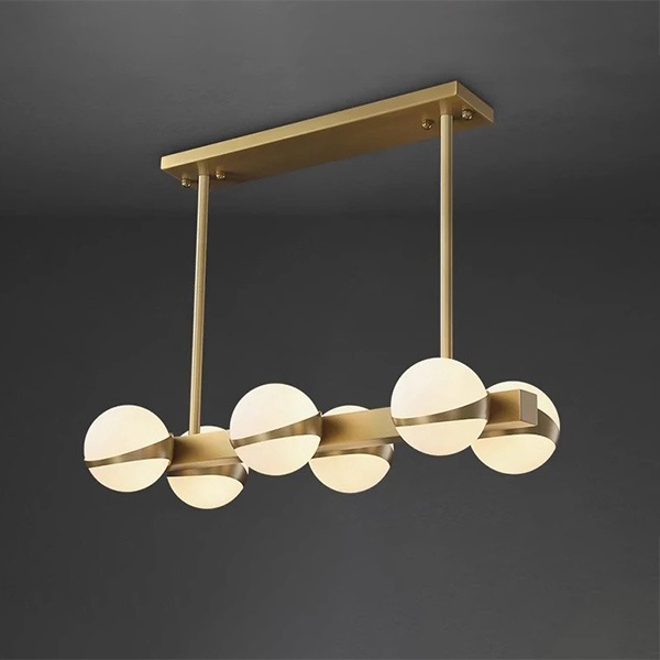 ガラスボールシェード照明　シーリングペンダントライト　ワイド（W670／920／1200mm）