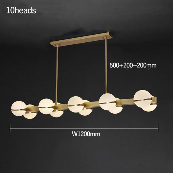 ガラスボールシェード照明　シーリングペンダントライト　ワイド（W670／920／1200mm）