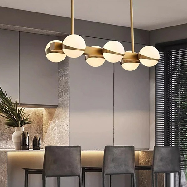 ガラスボールシェード照明　シーリングペンダントライト　ワイド（W670／920／1200mm）