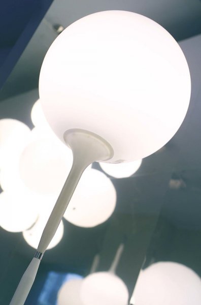 【Artemide】「Castore 35 floor lamp」デザイン照明フロアランプ ホワイト(Φ350×H1820mm)