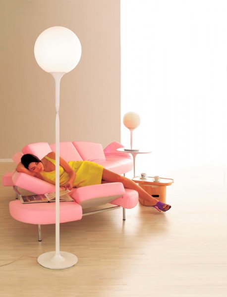 【Artemide】「Castore 35 floor lamp」デザイン照明フロアランプ ホワイト(Φ350×H1820mm)
