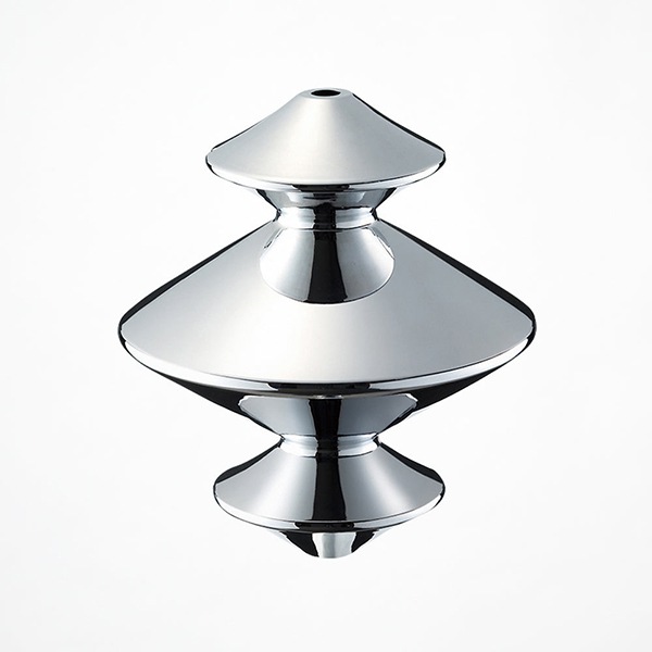 【1台在庫有！】コードを自分で短く調節！ケーブルケースルーク「Cable case Rook」クローム（φ113×H130mm）