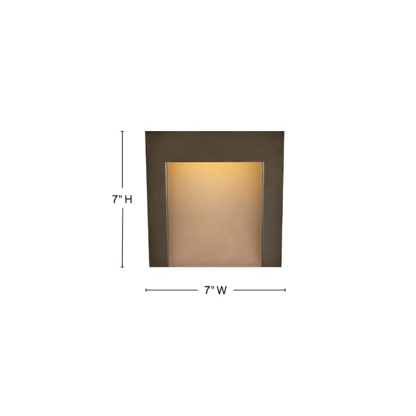 【HINKLEY】LEDアウトドア・ウォールライト「Taper」（L89×W178×H178mm）