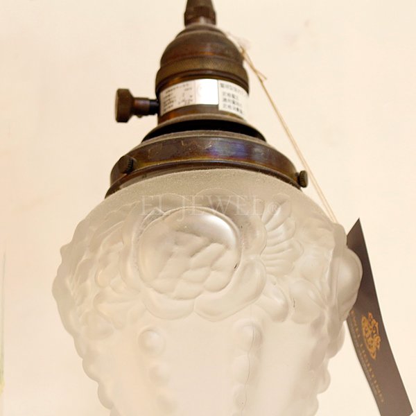 【1台在庫有！】【LAMPS】スペイン製ガラスシェードランプ 1灯(W135×H170mm)