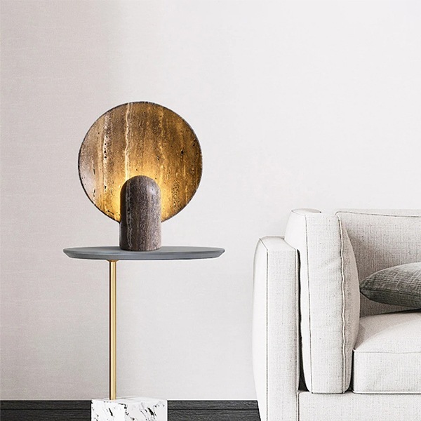 デザイン照明 和風モダンテーブルライト ブラウン（W300×H360mm） | EL