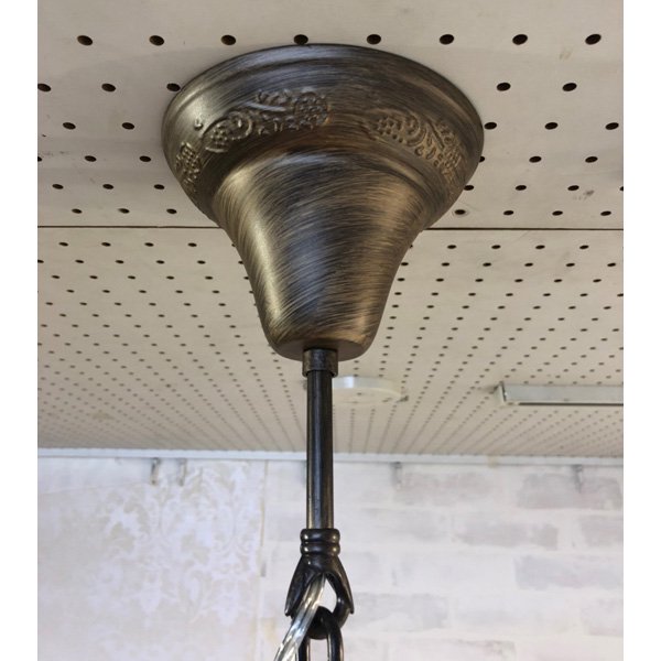 アイアン　シャンデリア　10灯　廃盤品 IND-008-6 アイアンシャンデリア6灯 ブラック LED 6灯 6灯サークル