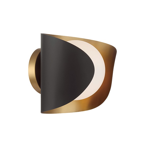 【Minka-Lavery】アメリカ・ウォールライト「Flare」ブロンズ／ゴールド（W216×D178×H160mm）