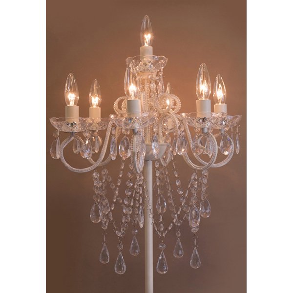 【置照明】クリスタル フロアランプ［TEDYテディ（3灯）］照明 シャンデリア 置照明】クリスタル フロアランプ［TEDYテディ（3灯）］照明