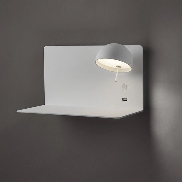 【Bover】 スペイン・インテリア照明「Beddy A／03 LED」Shade On The Left Side (W320×D180×H190mm)