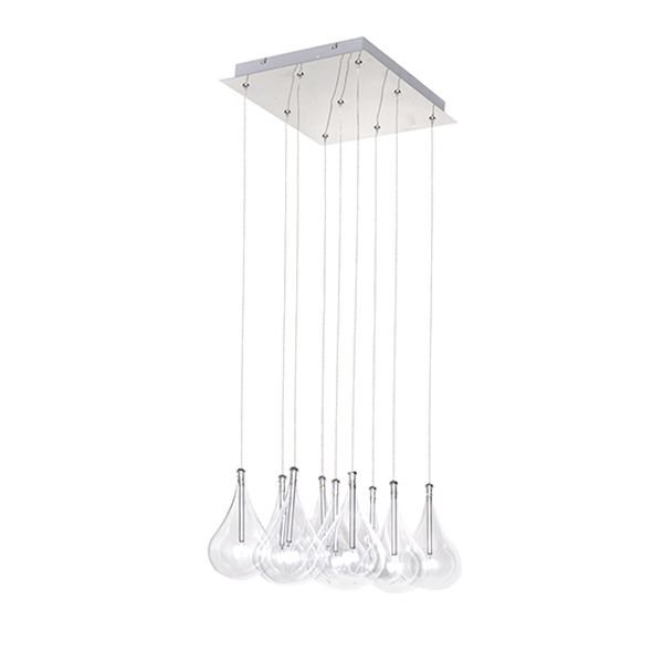 【ET2】アメリカ・シーリングペンダントライト「LARMES」9灯（W360×L360×H200-3100mm）