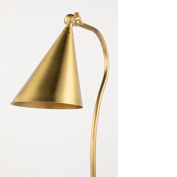 【MITZI】アメリカ・モダンテーブルライト「LUPE」1灯・ゴールド(W177.8×H520.7mm)