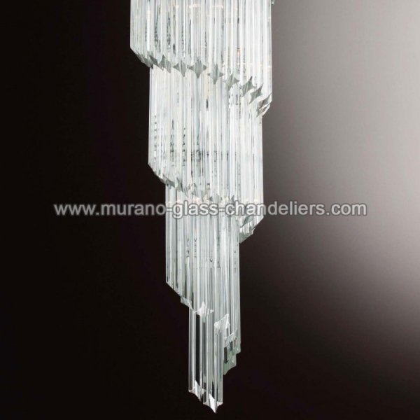 【MURANO GLASS CHANDELIERS】イタリア・ヴェネチアンガラスシャンデリア12灯「MARILYN」（W550×H1500mm）