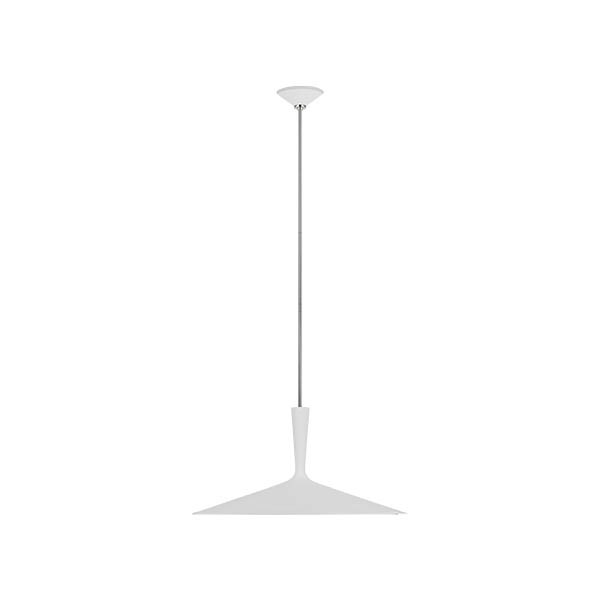 【Visual Comfort】アメリカ・デザイン照明 ペンダントライト「Rosetta XL Pendant」1灯　ホワイト・シルバー（W660×H330mm）