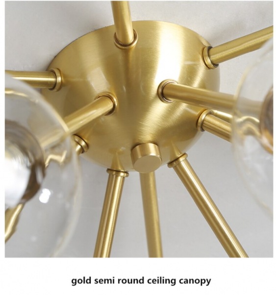 【E-Light】LEDシャンデリア ホワイトガラス/クリアガラス 9/12灯 （D500～D680mm×H220mm）