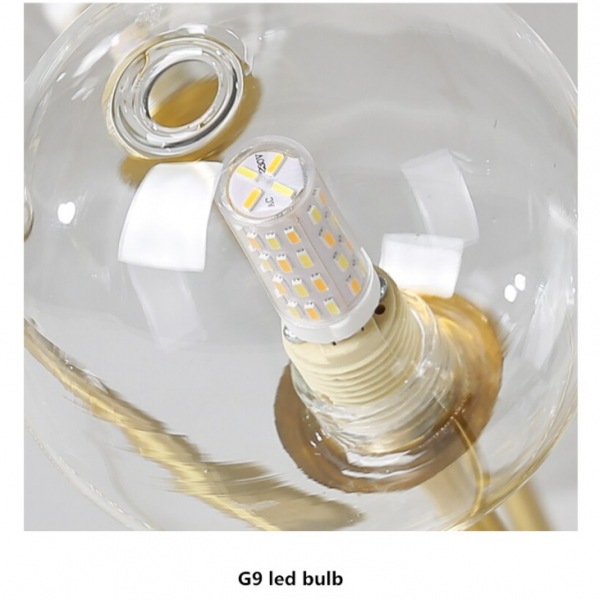 【E-Light】LEDシャンデリア ホワイトガラス/クリアガラス 9/12灯 （D500～D680mm×H220mm）