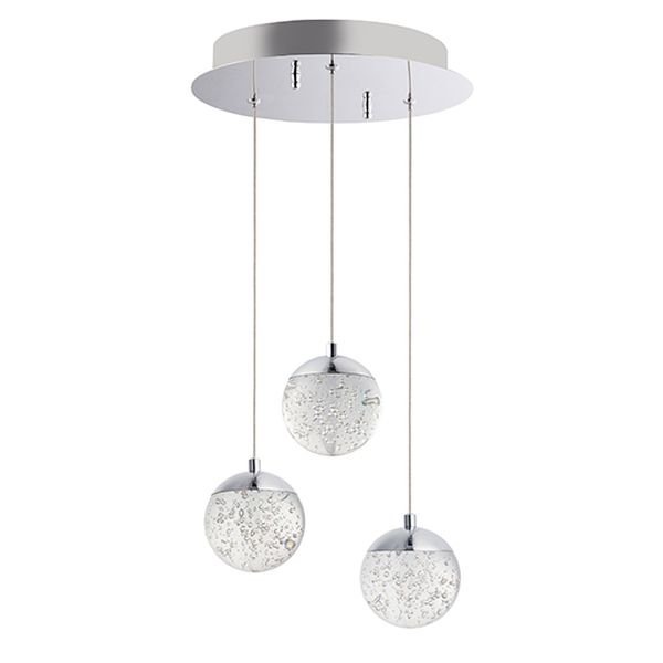 【ET2】アメリカ・シーリングペンダントライト「ORB II」3灯（W290×L290×H150-3250mm）