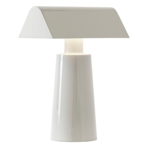 【&Tradition】北欧デザイン照明「Caret MF1 portable table lamp, silk grey」テーブルライト(W100×D150×H220mm)