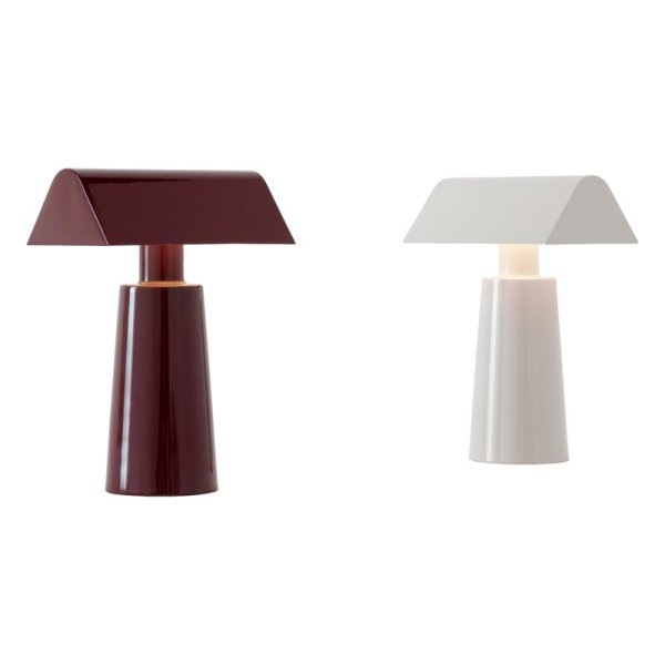 【&Tradition】北欧デザイン照明「Caret MF1 portable table lamp, silk grey」テーブルライト(W100×D150×H220mm)