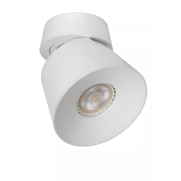 【LUCIDE】ベルギー デザイン照明 シーリングライト「TRIGONO」White 1灯（φ105×H98mm）
