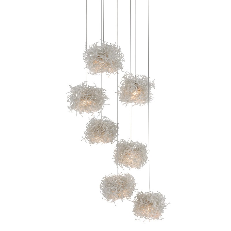 【CURREY】アメリカ・シーリングペンダントライト 7灯「Birds Nest」(φ431×H279mm)