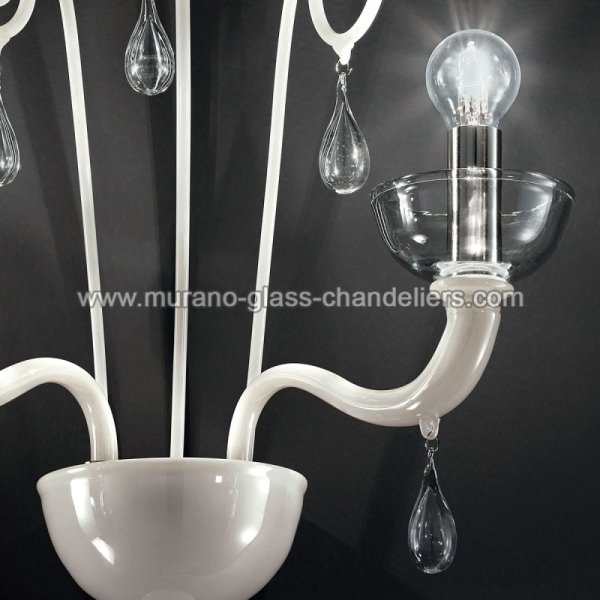 【MURANO GLASS CHANDELIERS】イタリア・ヴェネチアンガラスウォールライト3灯「DUNCAN」（W400×D260×H560mm）