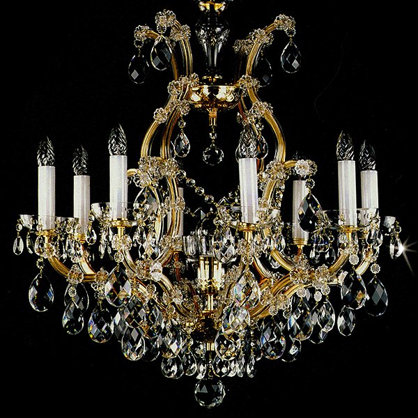 ART GLASS】クリスタルシャンデリア「MARIA TEREZIA」9灯（W730×H790mm