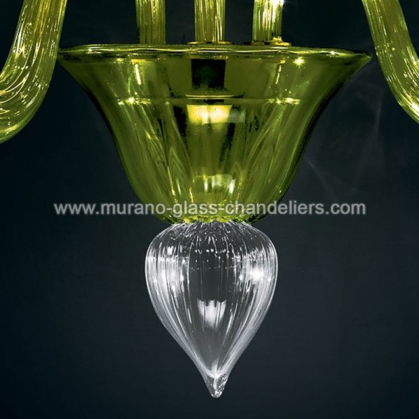 【MURANO GLASS CHANDELIERS】イタリア・ヴェネチアンガラスウォールライト3灯「ANDRONICO」(W400×D300×H350mm)