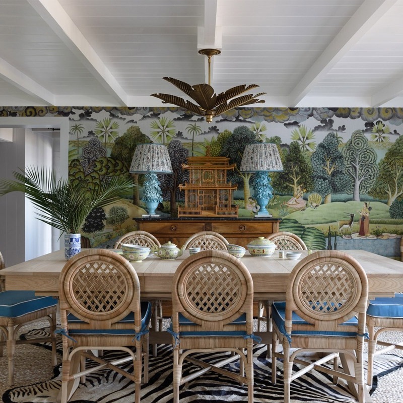 CURREY】アメリカ・シーリングライト 6灯「Tropical」ゴールド（φ863