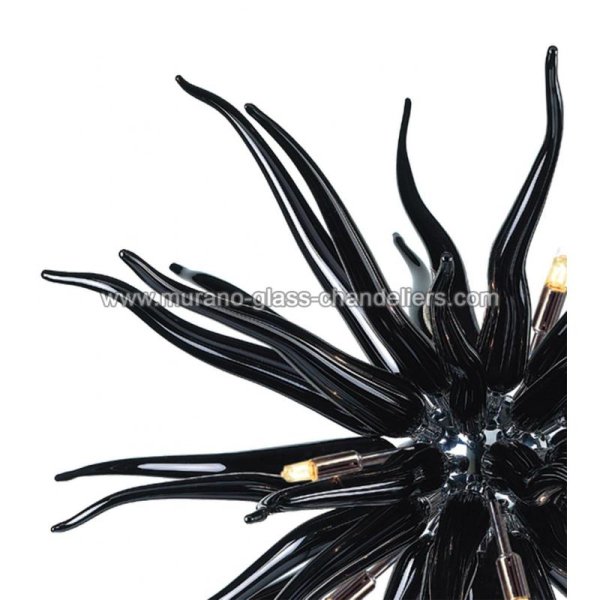 【MURANO GLASS CHANDELIERS】イタリア・ヴェネチアンガラスシャンデリア9灯「SEDUZIONE」（W950×H950mm）
