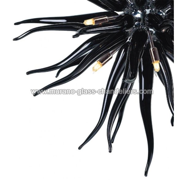 【MURANO GLASS CHANDELIERS】イタリア・ヴェネチアンガラスシャンデリア9灯「SEDUZIONE」（W950×H950mm）