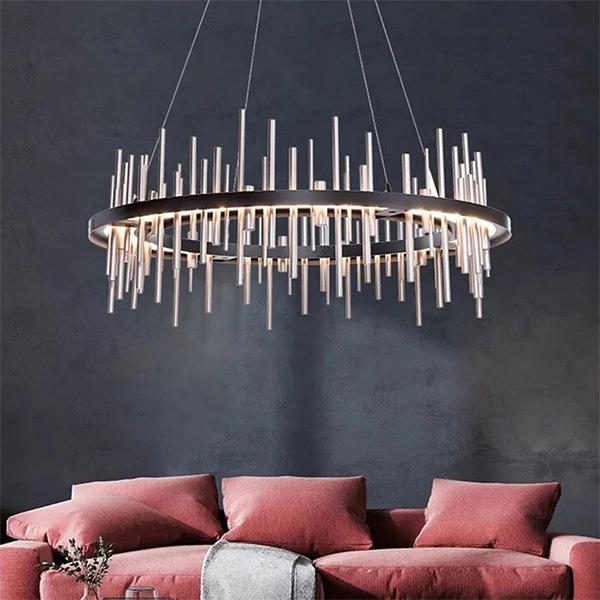 デザイン照明　モダンリングペンダントライト　2カラー（φ600／800／1000mm）