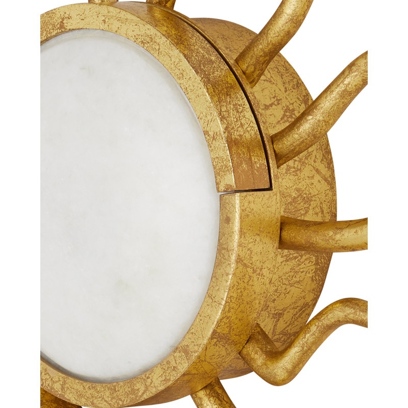 【CURREY】アメリカ・デザイン照明 LEDウォールライト「Tona」ゴールド（W430×D80×H350mm）